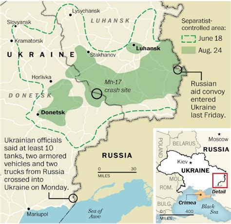 ukraine russia map border